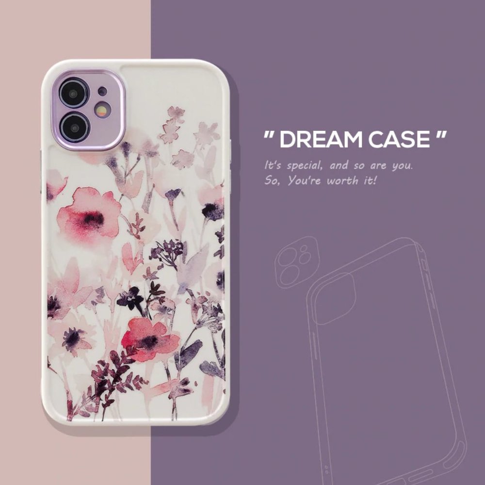 NEW iPhone 12/11/Pro/Max Watercolor Flowers case - Picture 11 of 11